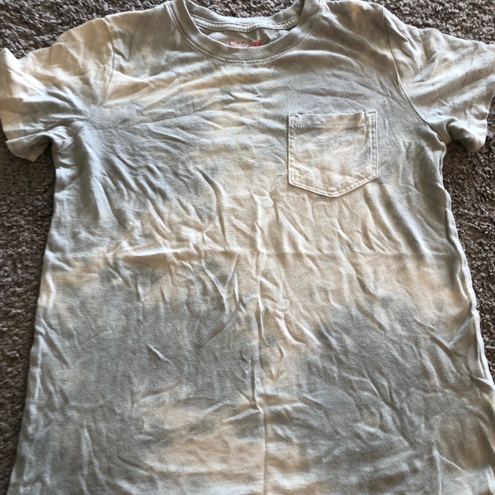 ☑️ Boys Gray/Cream Tie-Dye Pocket T-shirt☑️